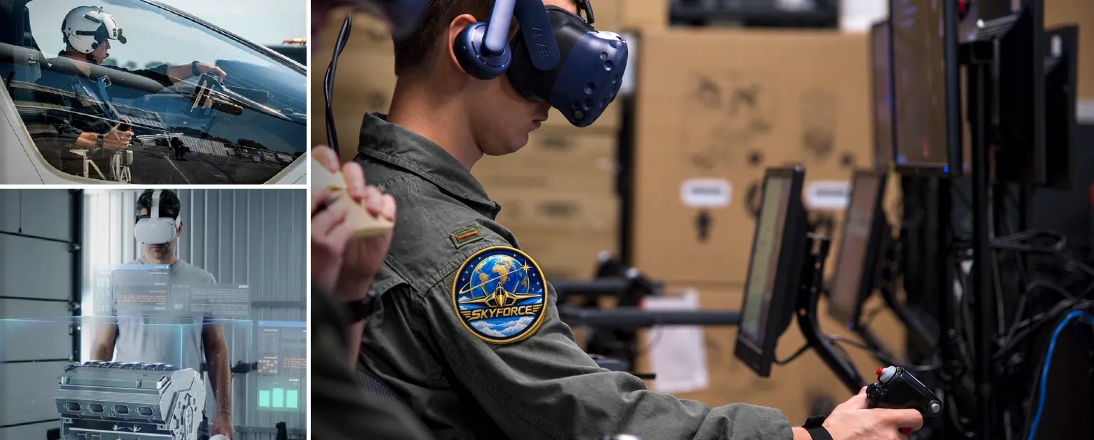Pilot training in a VR simulator with an AI Digital Twin
